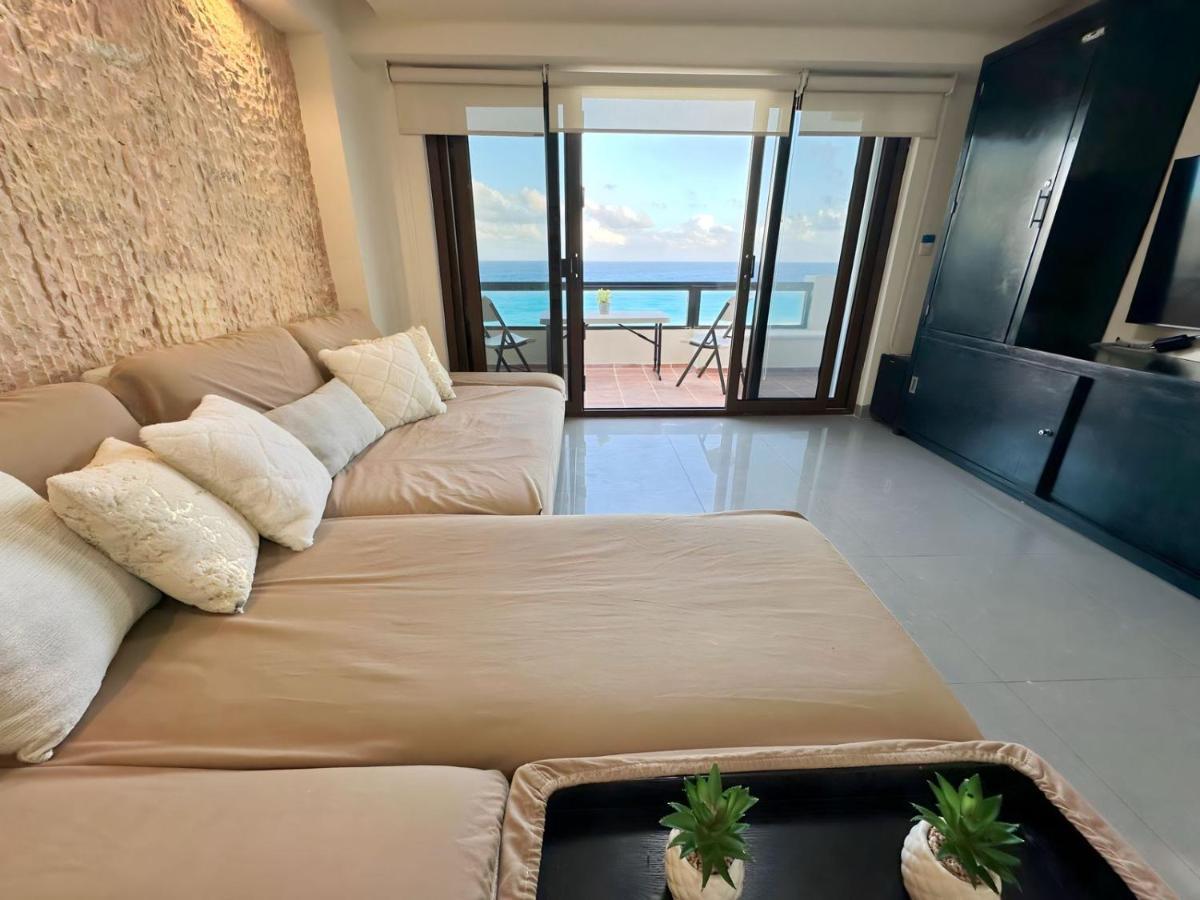 Amazing Beachfront Apartment Cancún Exteriör bild