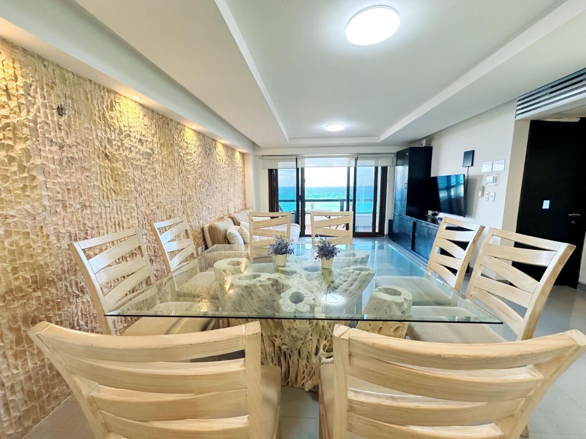 Amazing Beachfront Apartment Cancún Exteriör bild